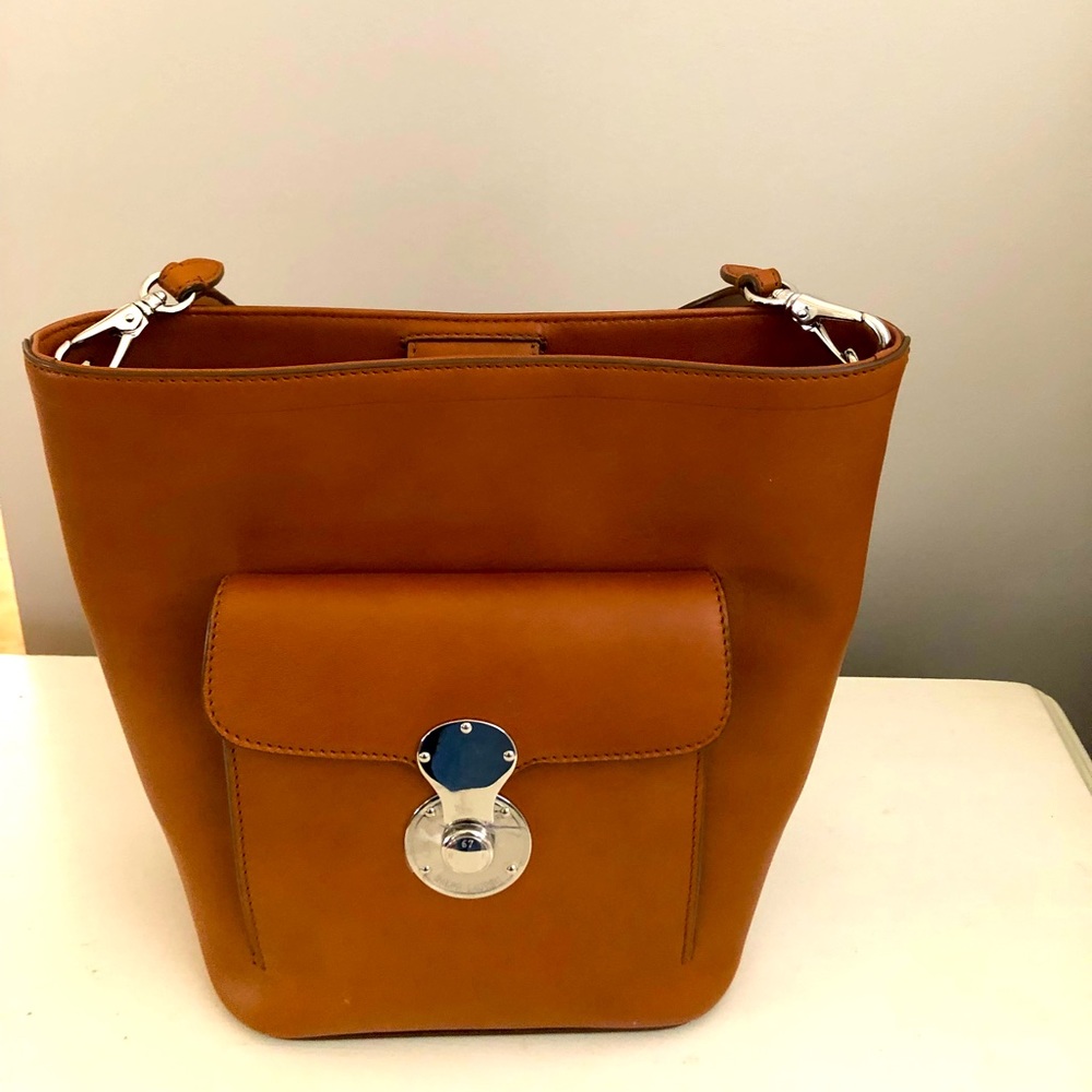 Ralph Lauren Collection Bucket Bag.
